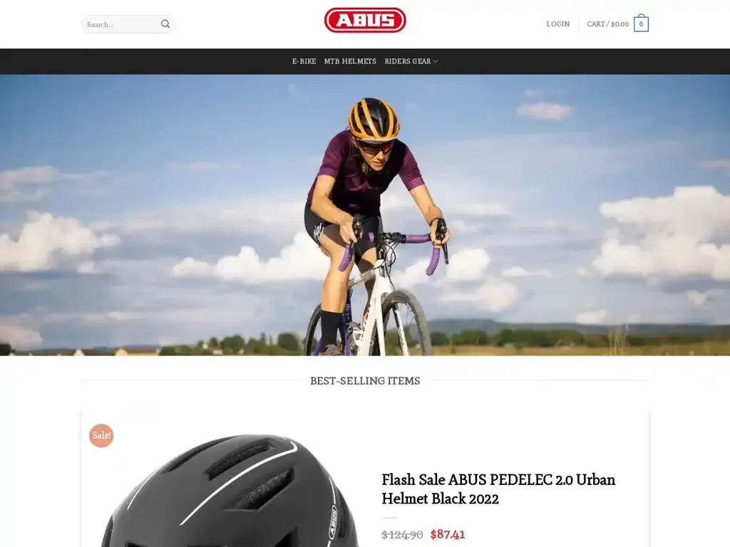 Screenshot of Abusbikesale.com taken on Wednesday the 10th of January 2024