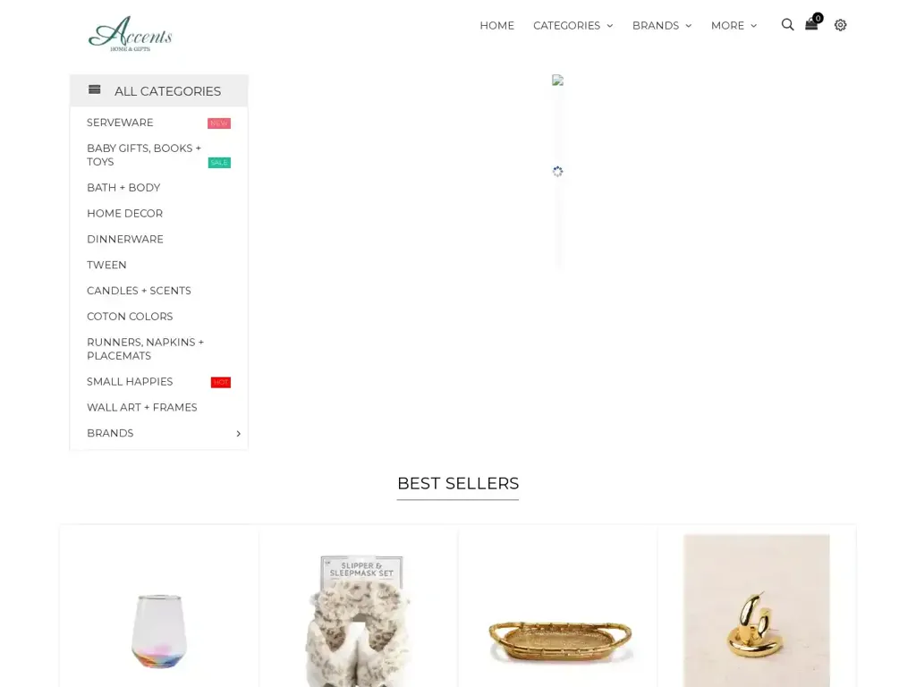 Screenshot of Accentshomeandgifts.shop taken on Wednesday the 4th of December 2024