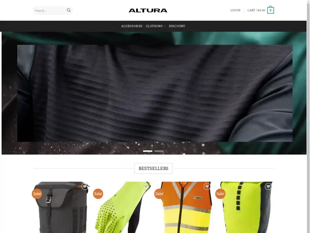 Screenshot of Alturaclothes.com taken on Wednesday the 26th of June 2024