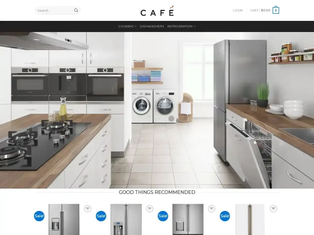 Screenshot of Appliancescafe.com taken on Wednesday the 10th of January 2024