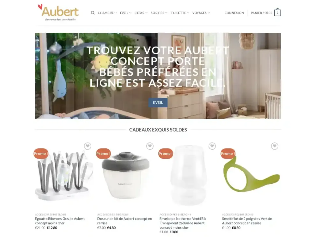 Screenshot of Aubertbebe.com taken on Wednesday the 26th of June 2024