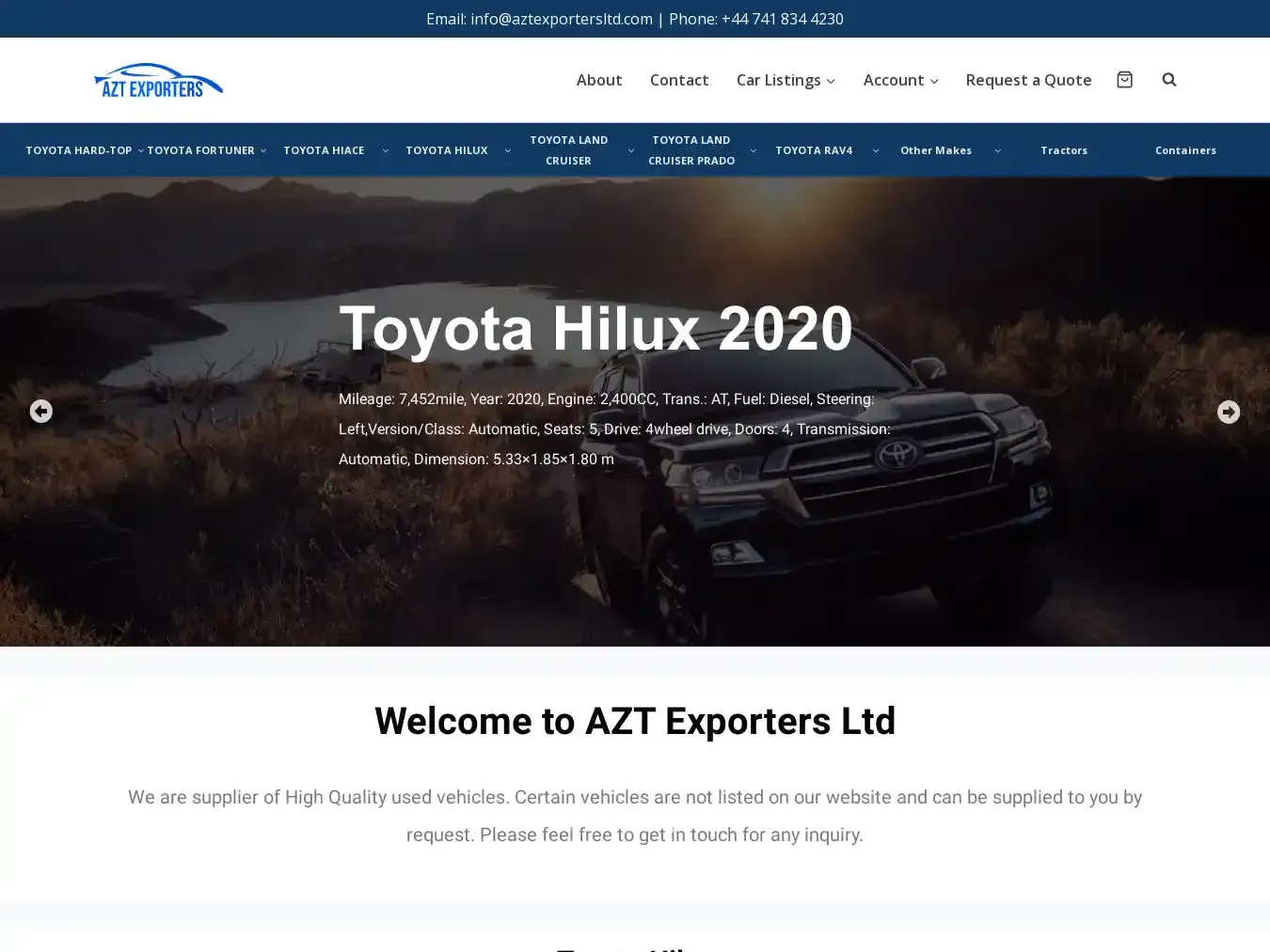 Aztexportersltd.com Fraudulent Non-Delivery website.