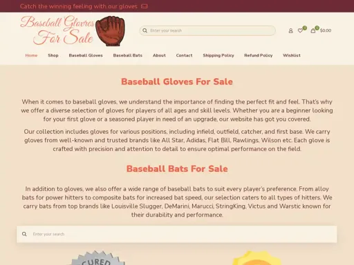 Baseballglovesforsale.com
