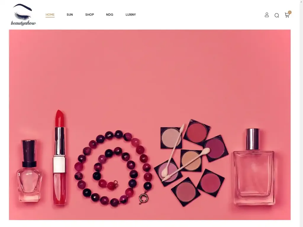 Screenshot of Beautyahow.com taken on Monday the 28th of October 2024