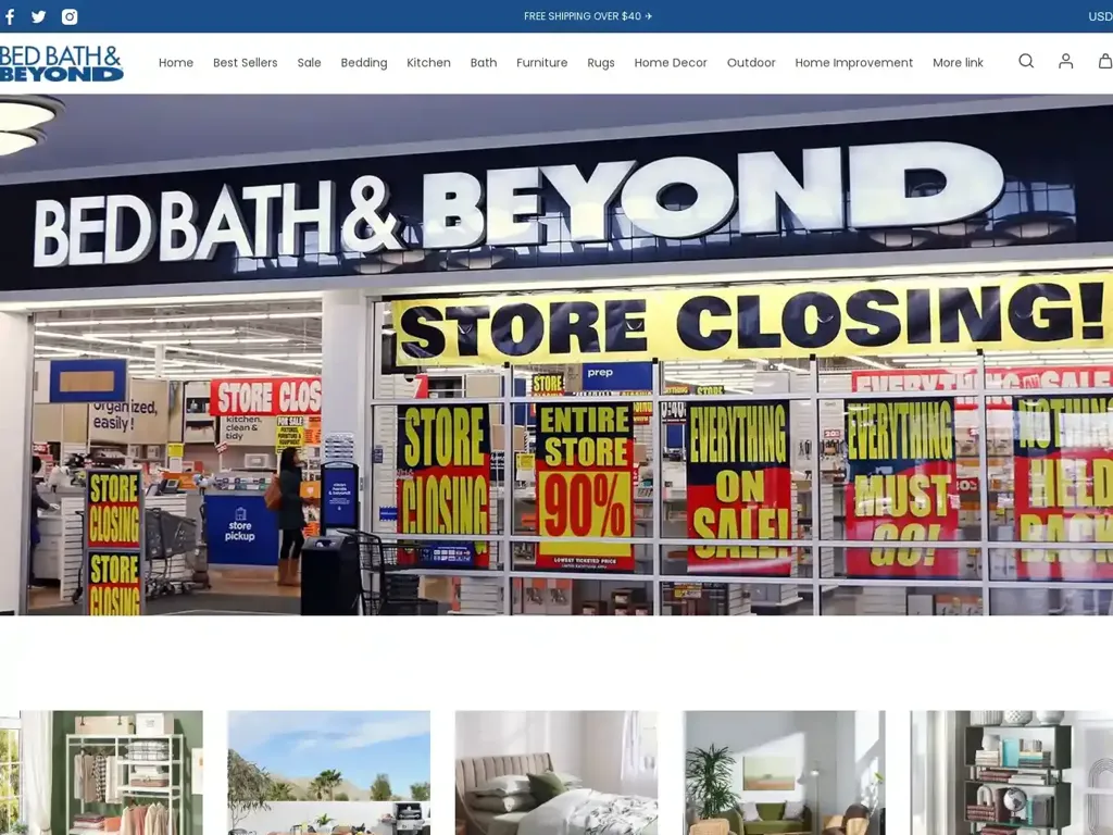 Screenshot of Bedbathandofficial.shop taken on Friday the 5th of April 2024