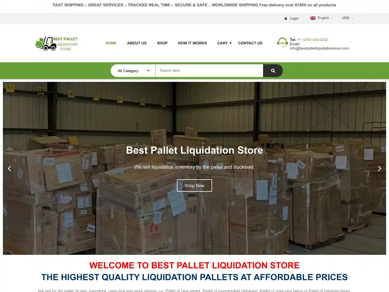 Bestpalletliquidationstore.com Fraudulent Liquidation website.