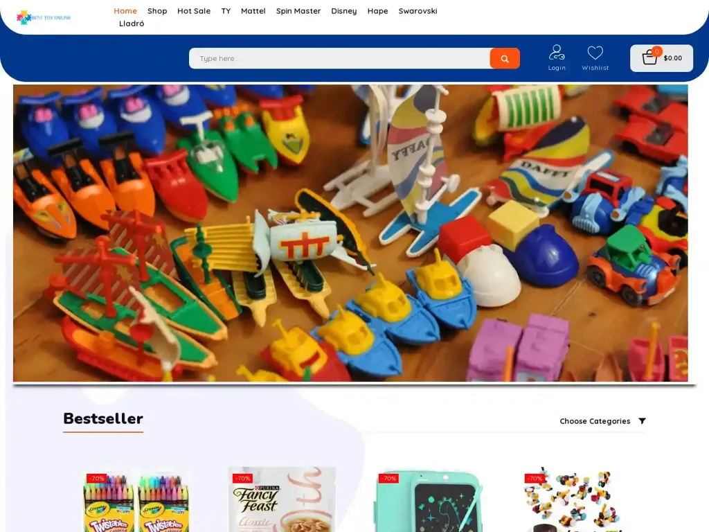 Screenshot of Besttoyonline.com taken on Monday the 10th of June 2024