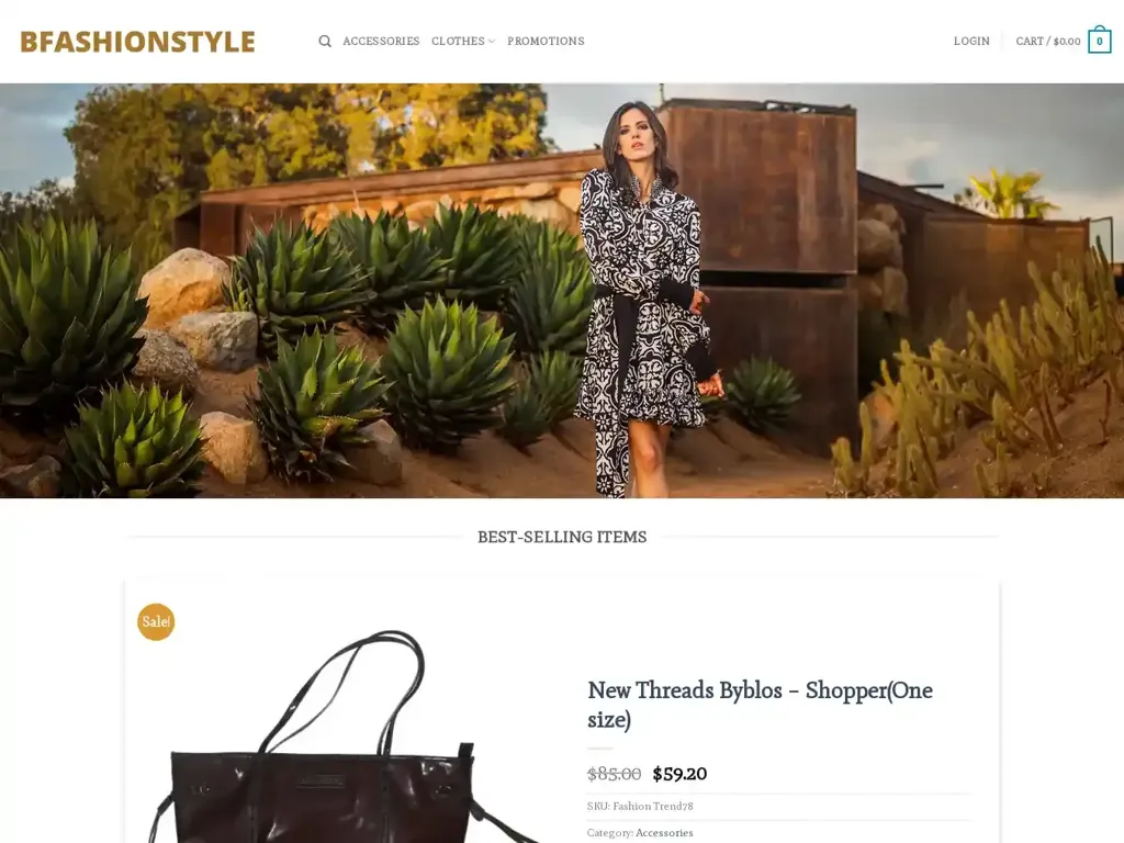 Screenshot of Bfashionstyle.com taken on Wednesday the 10th of January 2024
