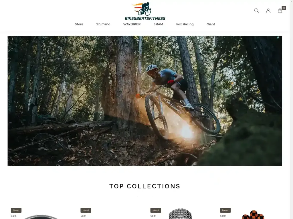 Screenshot of Bikesbertsfitness.com taken on Monday the 28th of October 2024