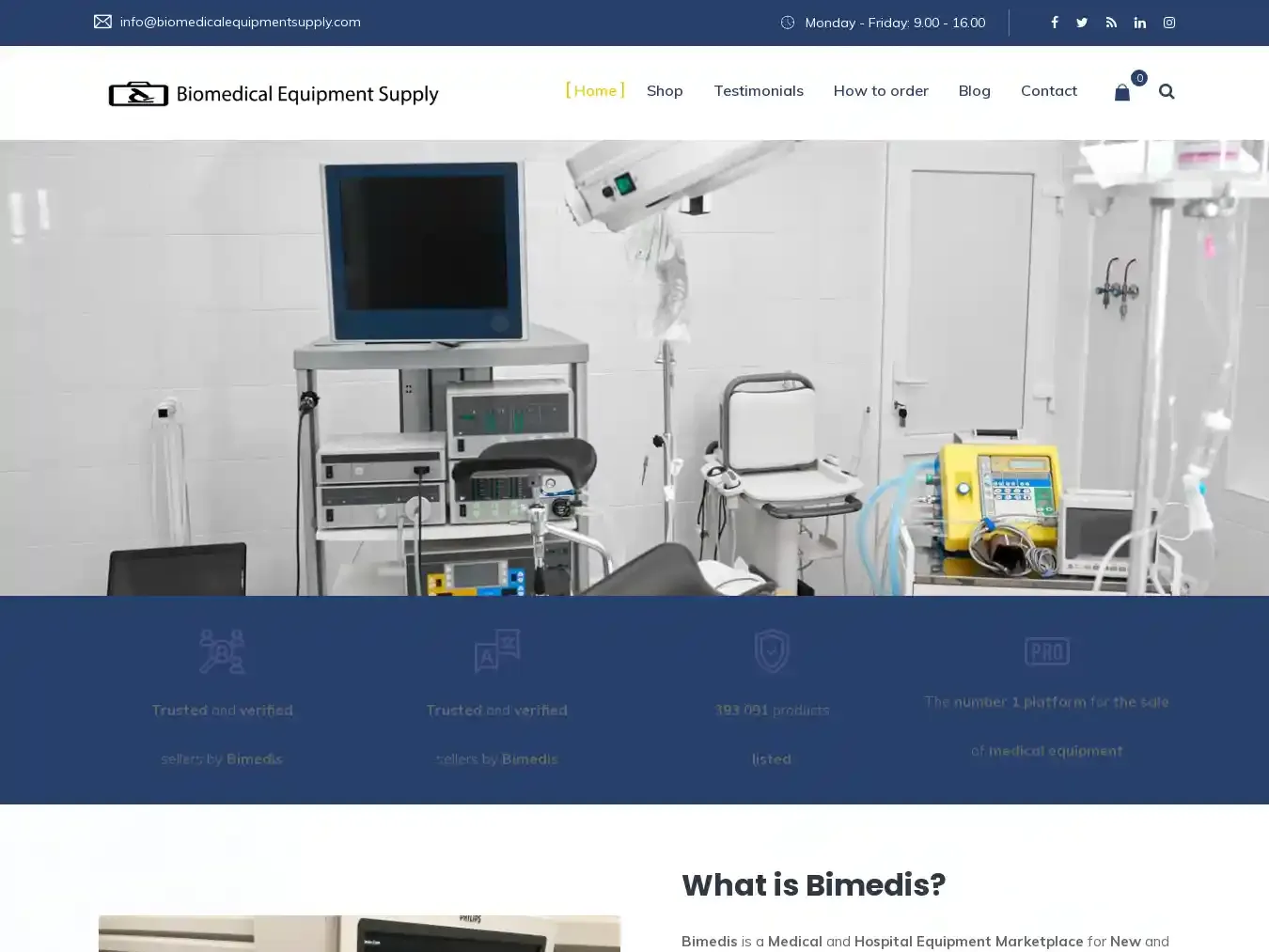 Biomedicalequipmentsupply.com Fraudulent Non-Delivery website.