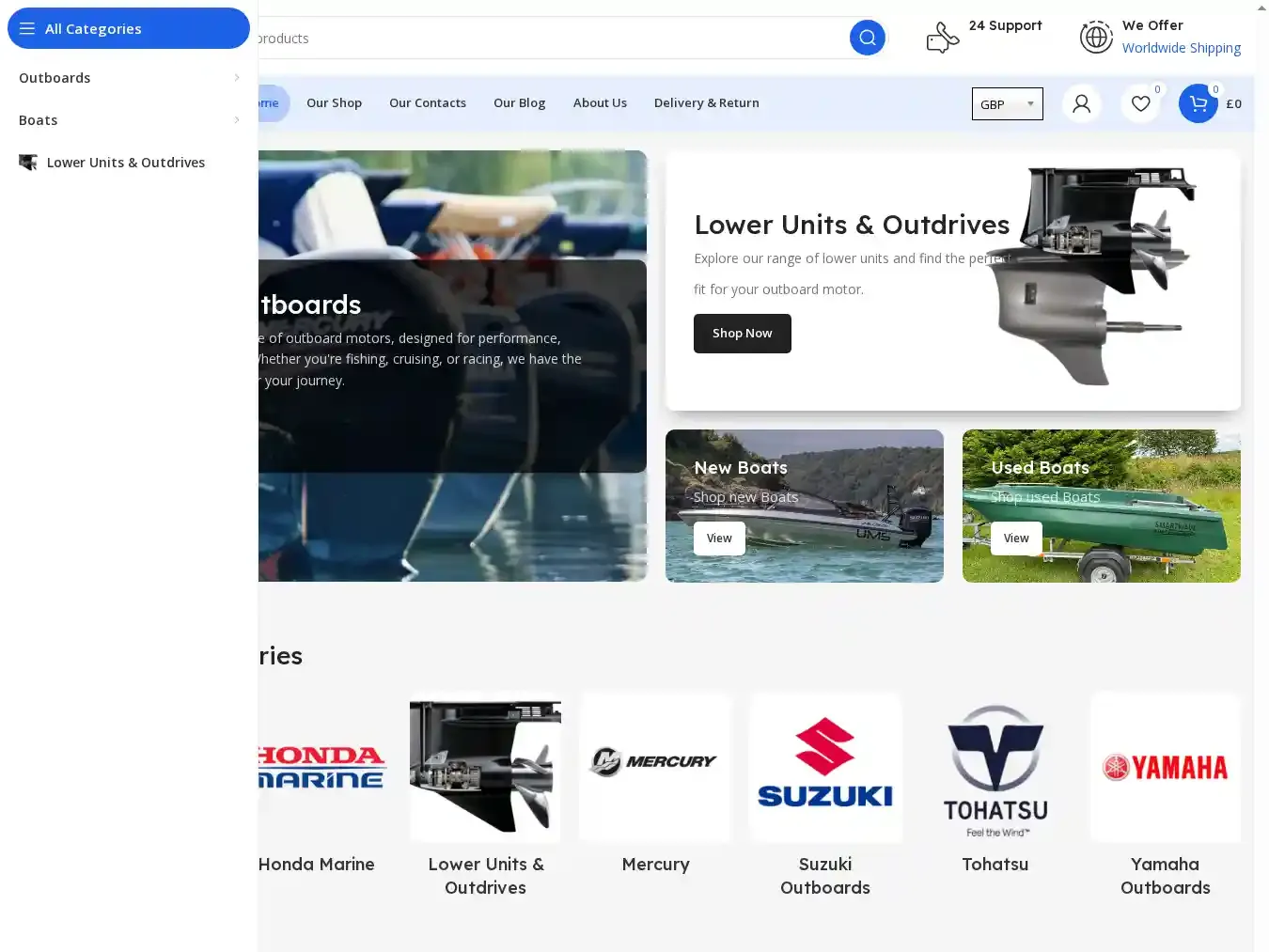Boatspalmarine.com Fraudulent Non-Delivery website.