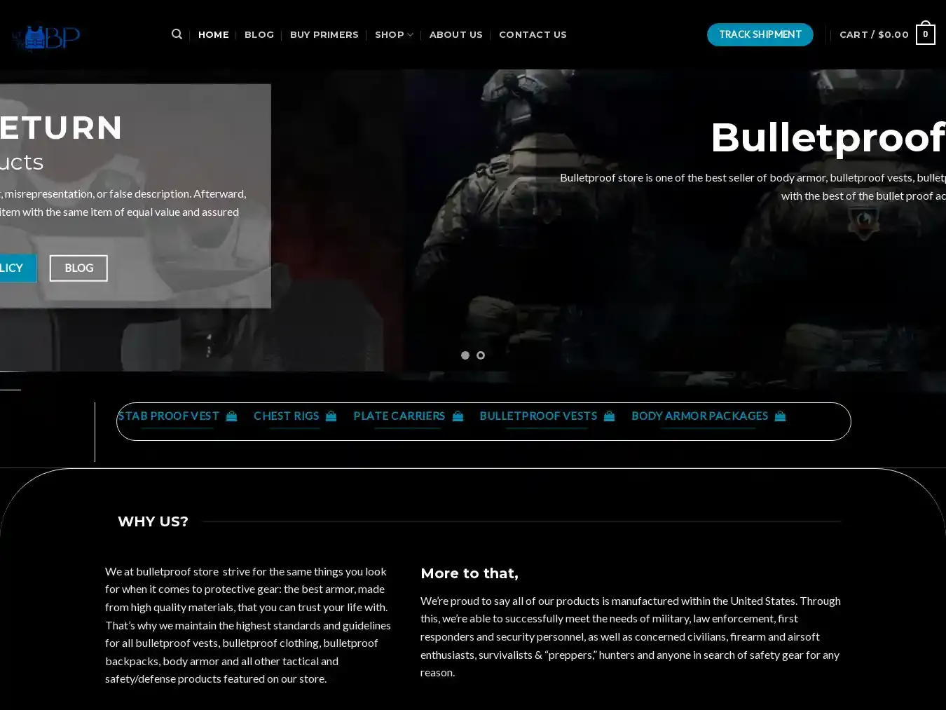 Bulletproofstore.org Fraudulent Non-Delivery website.