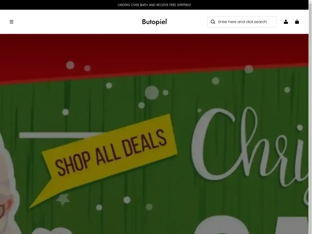 Screenshot of Butopiel.shop taken on Thursday the 14th of November 2024