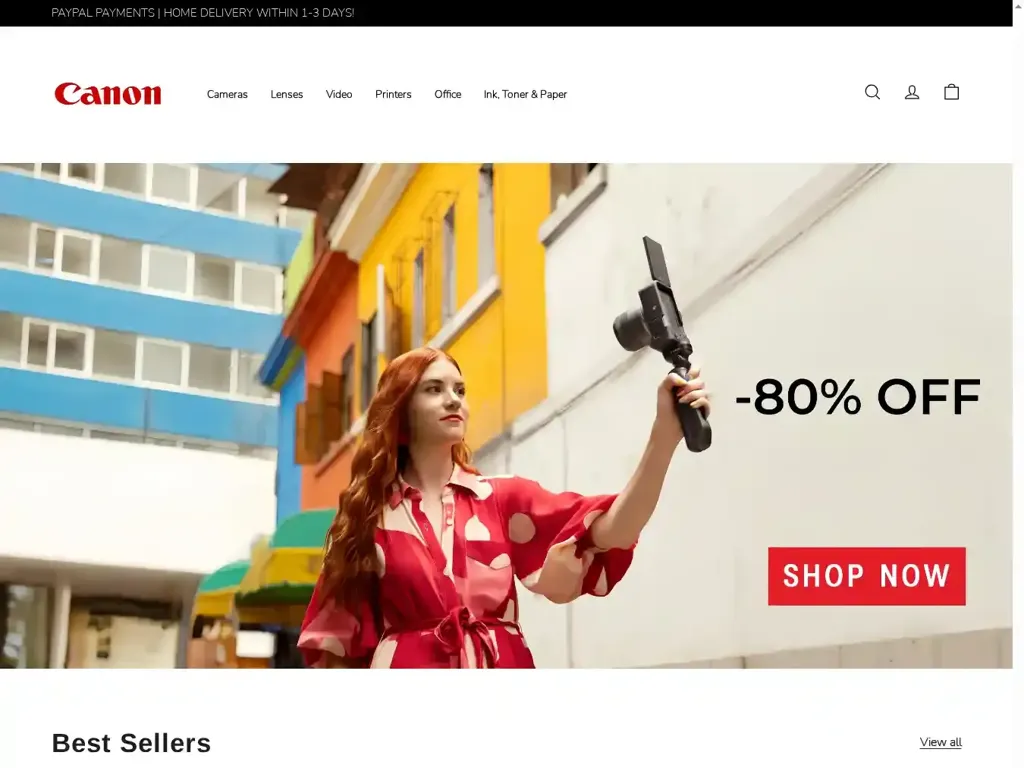 Screenshot of Canonvip.shop taken on Saturday the 19th of July 2025