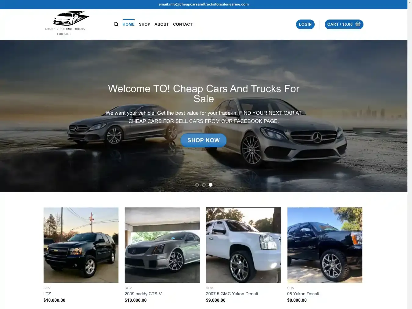 Cheapcarsandtrucksforsalenearme.com Fraudulent Automobile website.