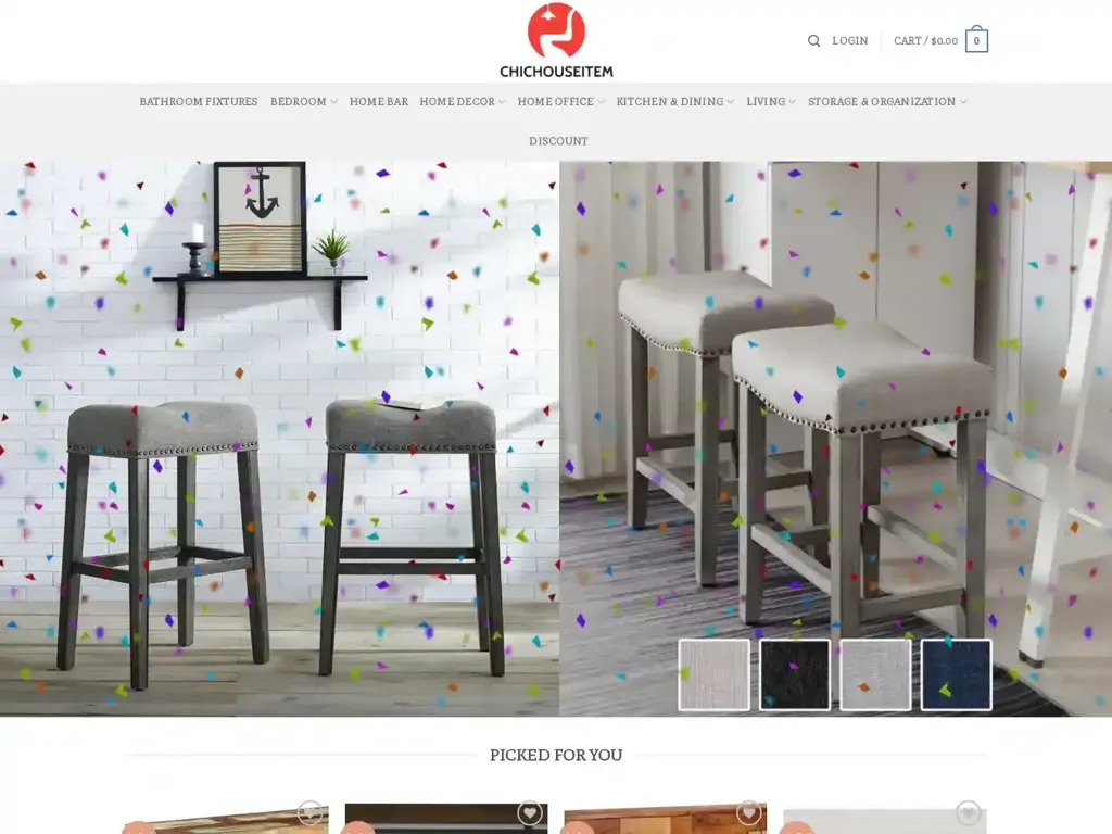 Screenshot of Chichouseitem.com taken on Wednesday the 10th of January 2024