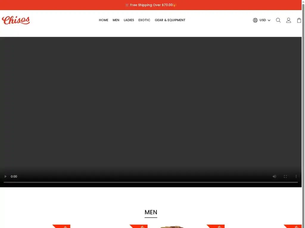 Screenshot of Chisosofficial.com taken on Wednesday the 14th of May 2025