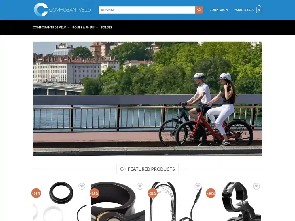 Screenshot of Composantvelo.com taken on Wednesday the 26th of June 2024