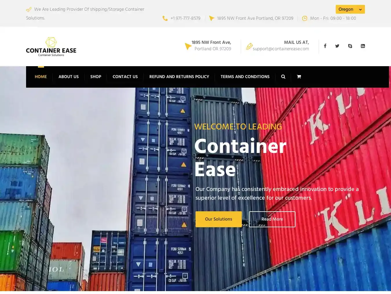 Containerease.com Fraudulent Container website.