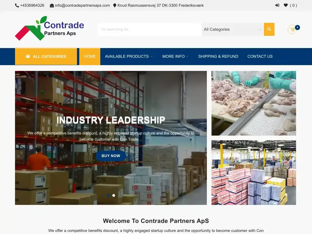 Screenshot of Contradepartnersaps.com taken on Wednesday the 3rd of January 2024