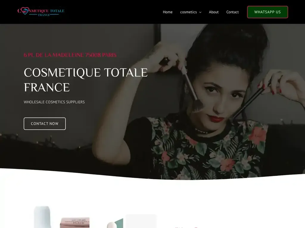 Screenshot of Cosmetiquetotalefrance.com taken on Saturday the 17th of February 2024