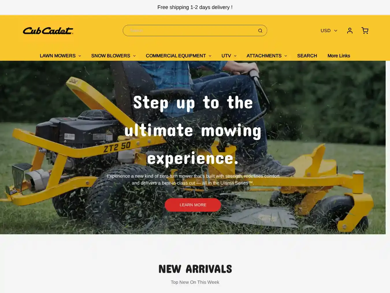 Cubcadet-sale.shop Fraudulent Non-Delivery website.