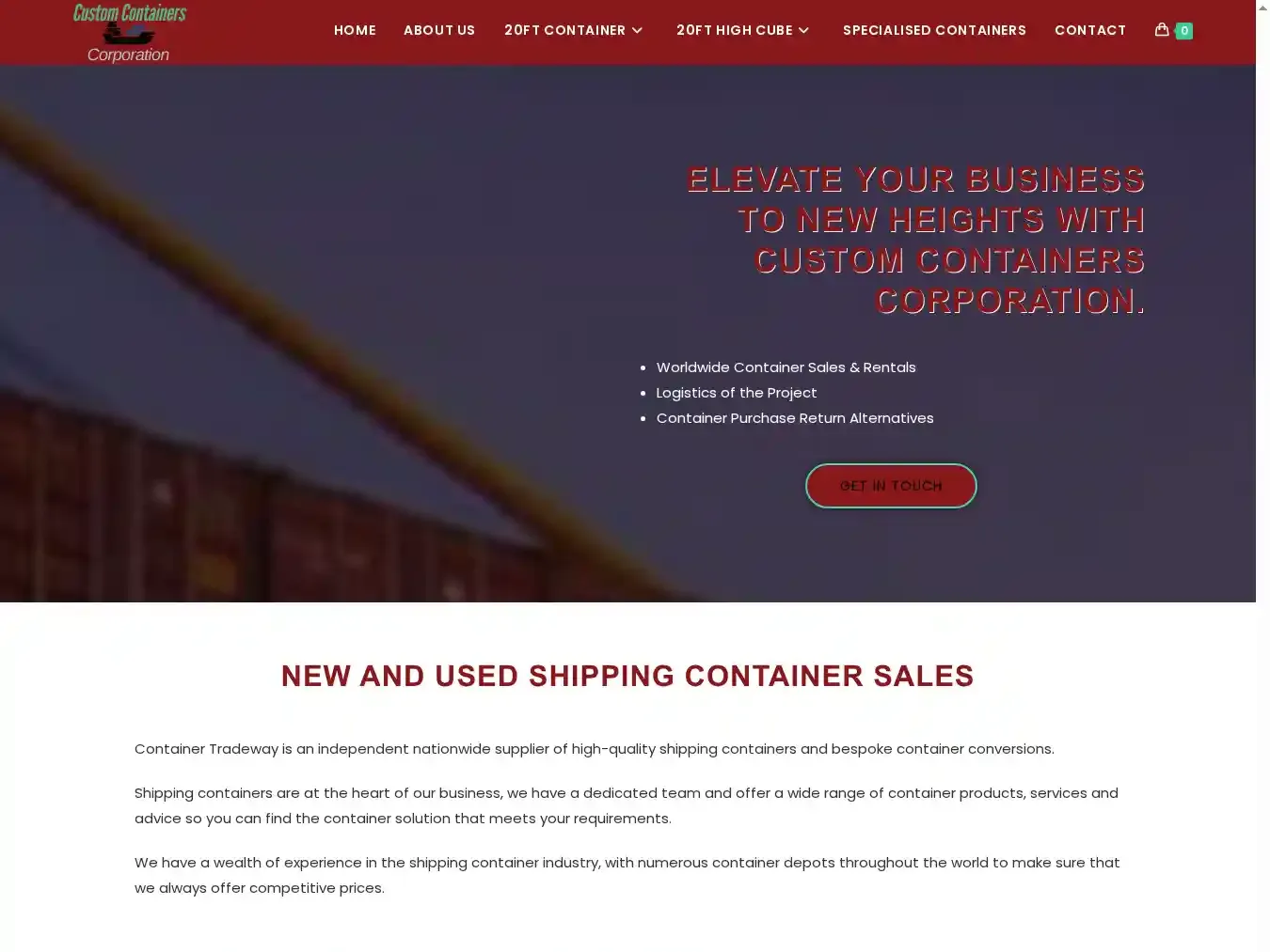 Customcontainerscorporation.com Fraudulent Non-Delivery website.