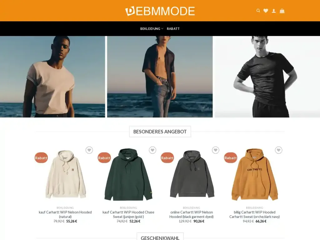 Screenshot of Debmmode.com taken on Friday the 12th of January 2024