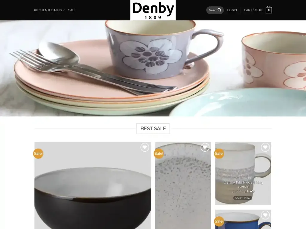 Screenshot of Denbyfashion.com taken on Wednesday the 26th of June 2024