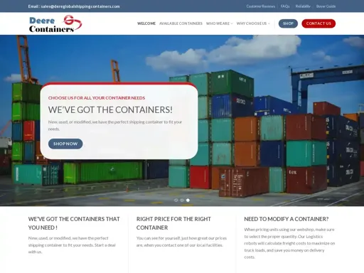 Dereglobalshippingcontainers.com