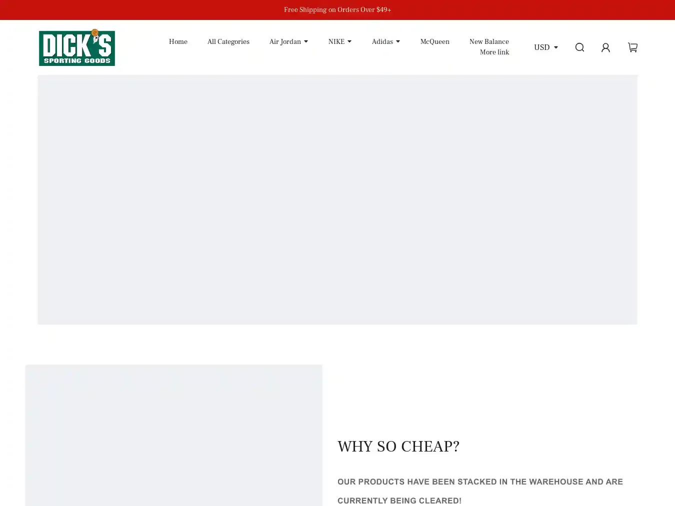 Dicksportstore.shop Fraudulent Non-Delivery website.