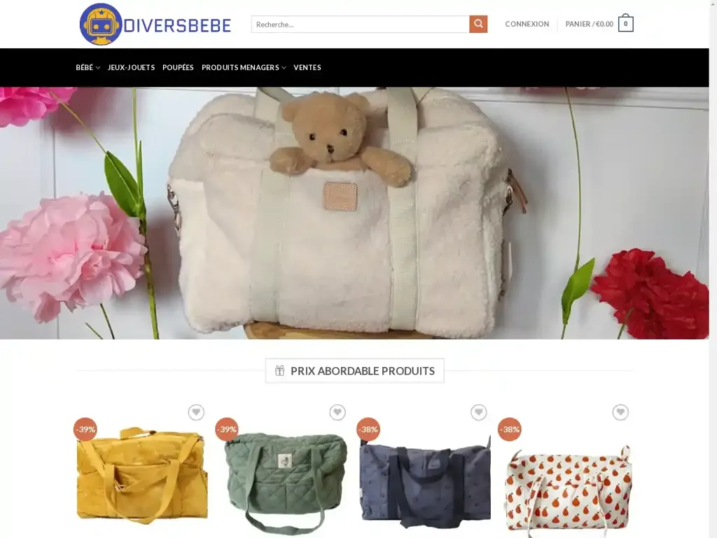 Screenshot of Diversbebe.com taken on Wednesday the 26th of June 2024