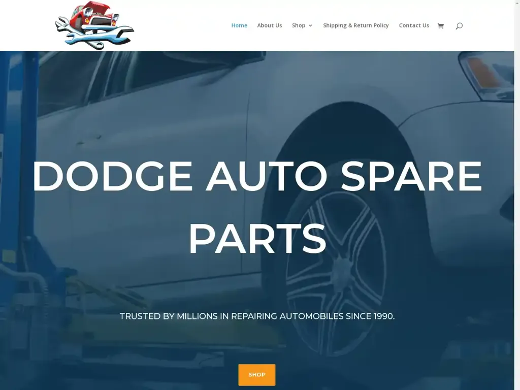 Screenshot of Dodgeautospareparts.com taken on Wednesday the 19th of June 2024