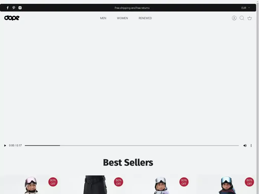 Screenshot of Dopesnow-eu.shop taken on Thursday the 14th of November 2024