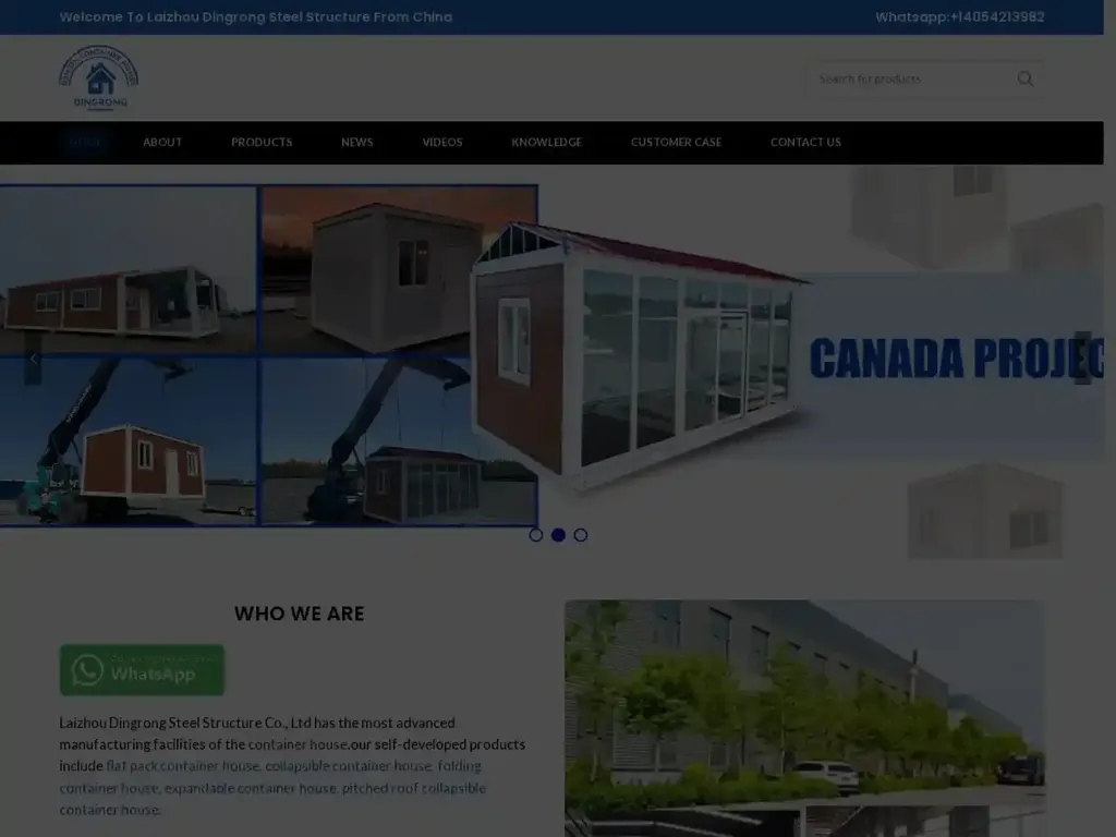 Screenshot of Drdamioncontainerhomes.com taken on Wednesday the 24th of July 2024