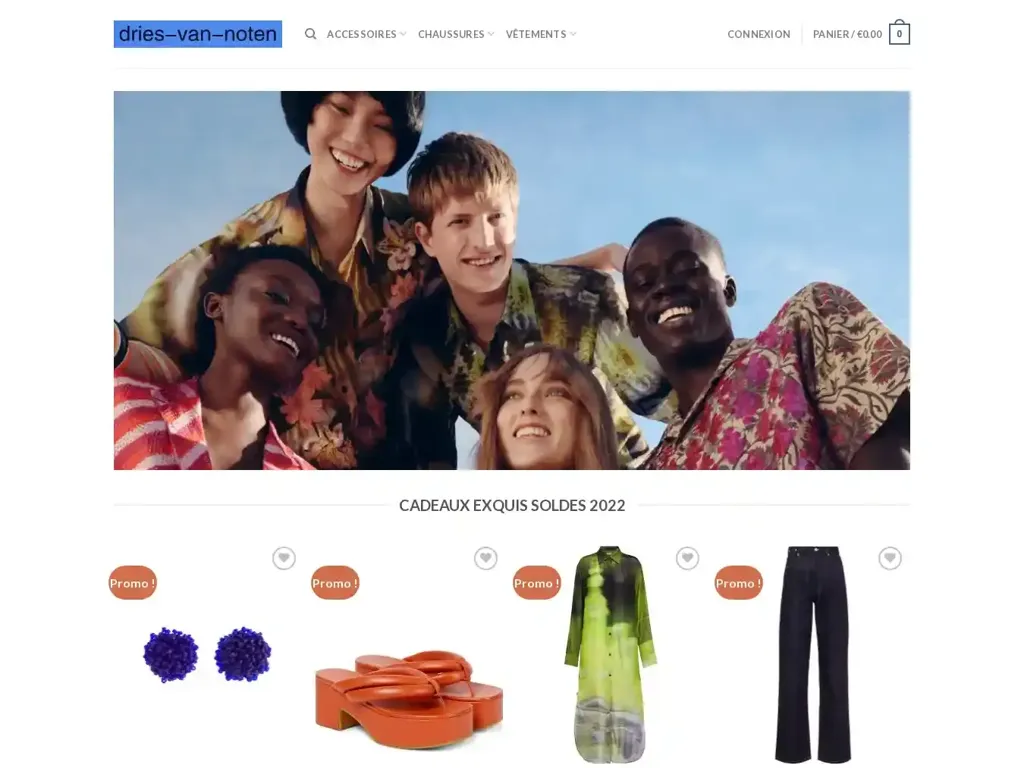 Screenshot of Dries-van-noten.com taken on Wednesday the 26th of June 2024