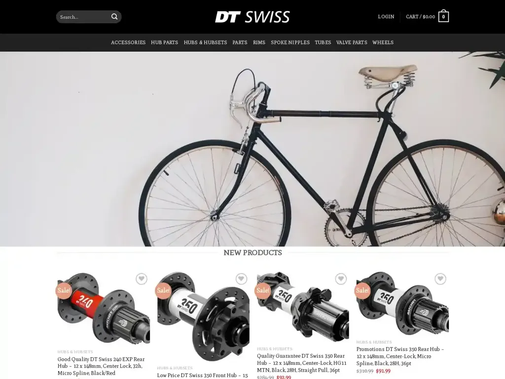 Screenshot of Dt-swissbike.com taken on Tuesday the 9th of January 2024