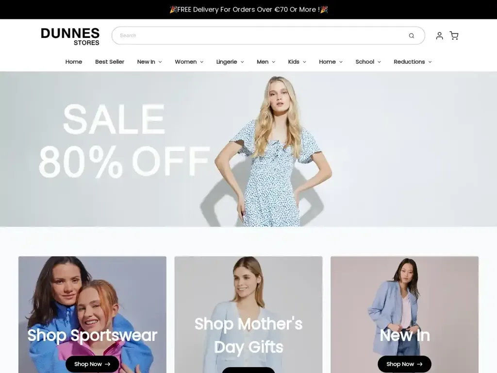 Screenshot of Dunnesstore.online taken on Wednesday the 24th of April 2024