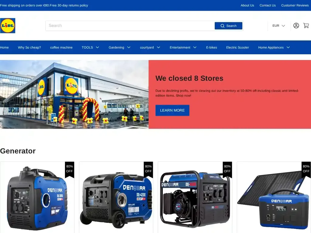 Screenshot of Dynamosale.com taken on Sunday the 4th of May 2025