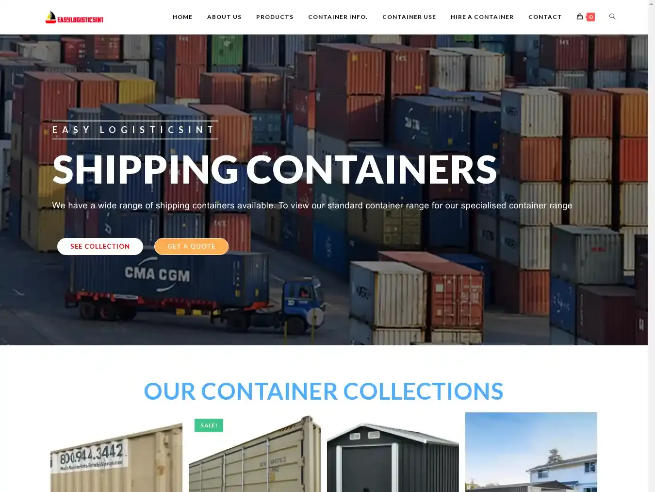 Easylogisticsint.com Fraudulent Container website.