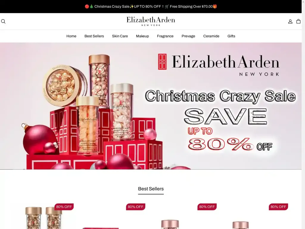 Screenshot of Elizabethardenus.shop taken on Saturday the 21st of December 2024