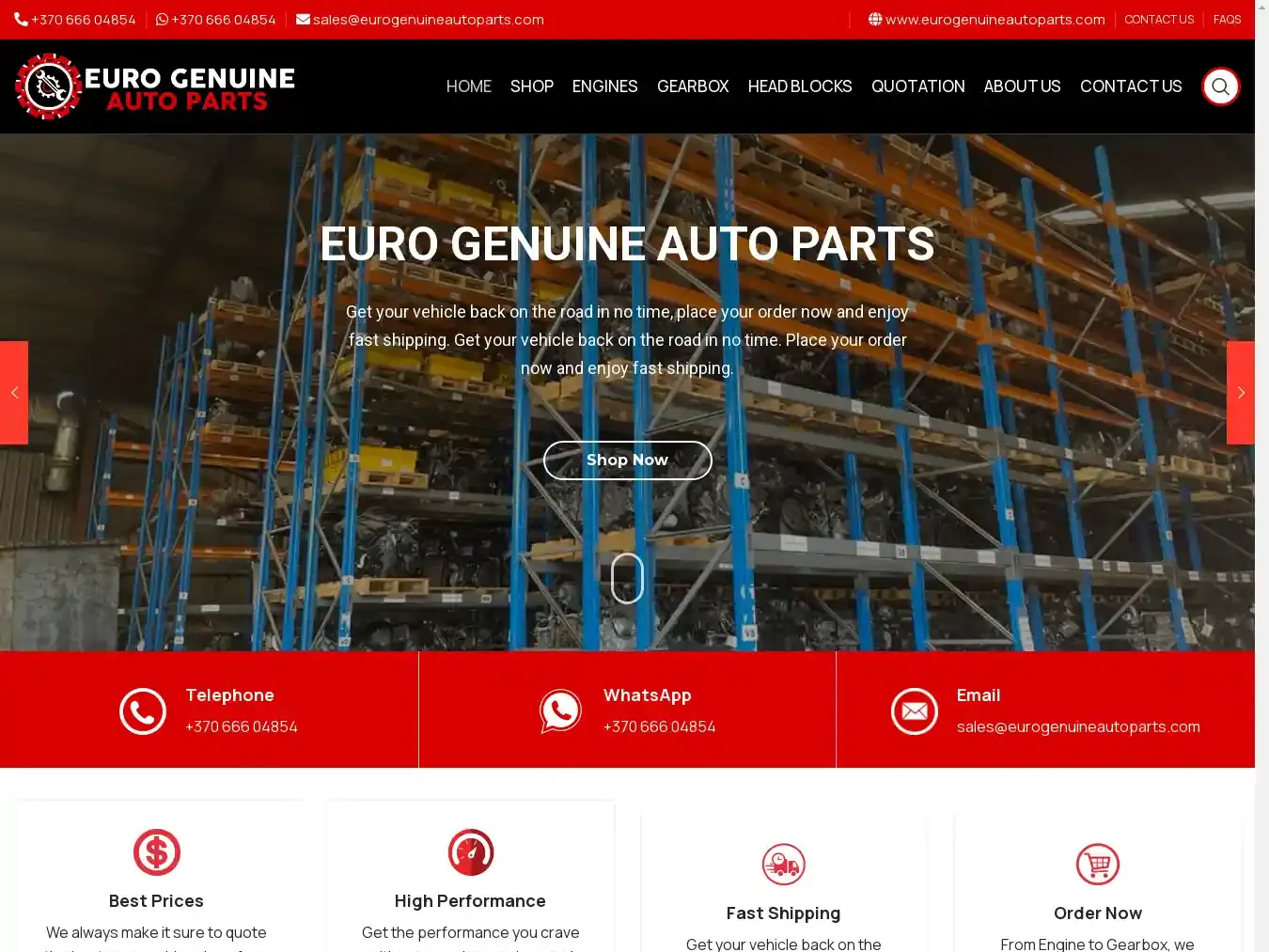 Eurogenuineautoparts.com Fraudulent Automobile website.