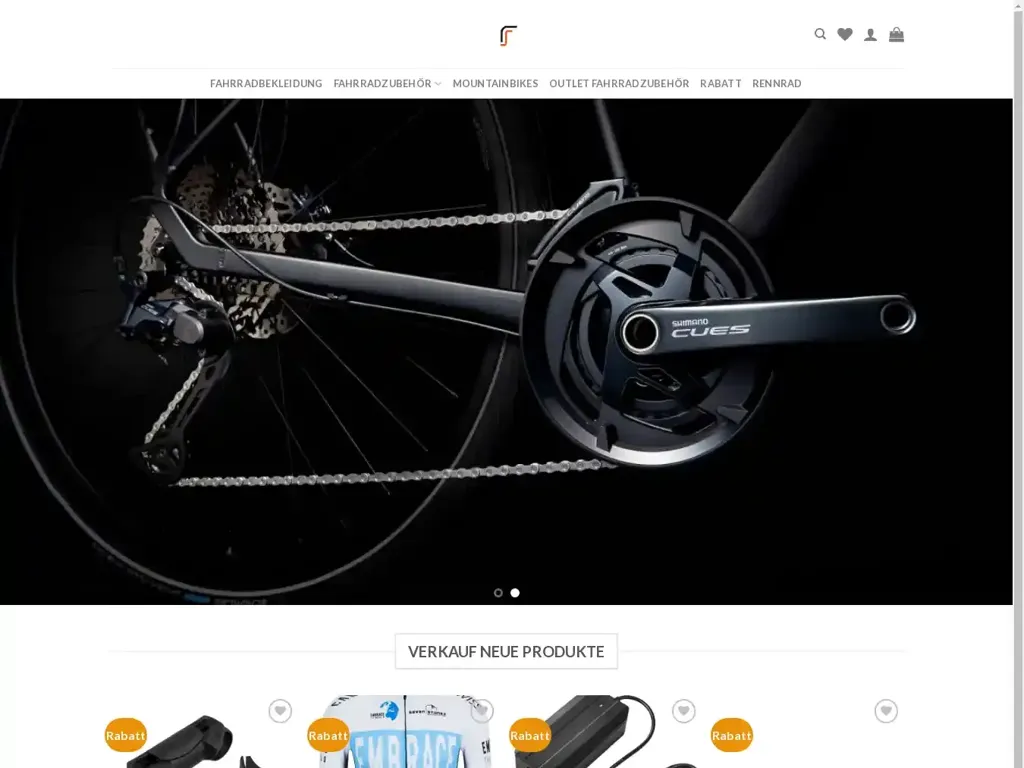 Screenshot of Fahrradtraum.com taken on Wednesday the 26th of June 2024