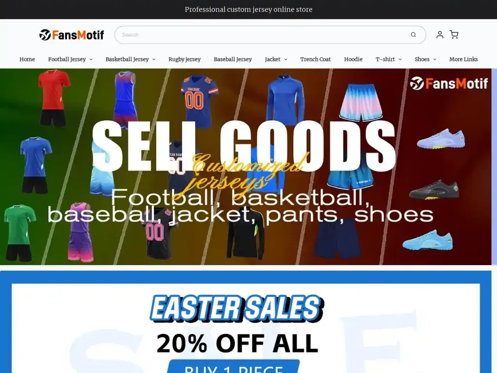 Screenshot of Fansmotif7.com taken on Thursday the 22nd of May 2025