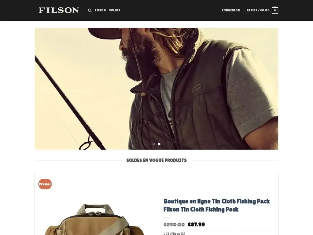 Screenshot of Filsonpascher.com taken on Wednesday the 26th of June 2024