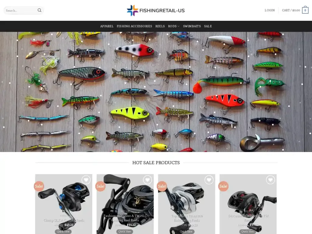 Screenshot of Fishingretail-us.com taken on Wednesday the 10th of January 2024