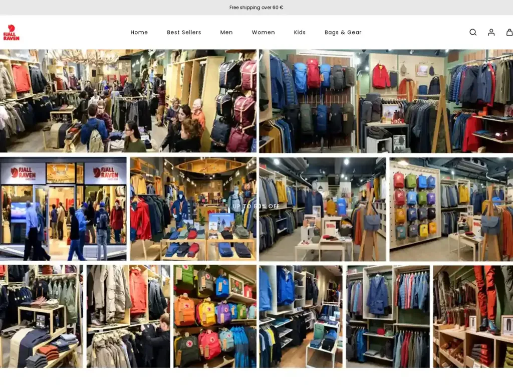 Screenshot of Fjallravenonline.shop taken on Thursday the 25th of January 2024