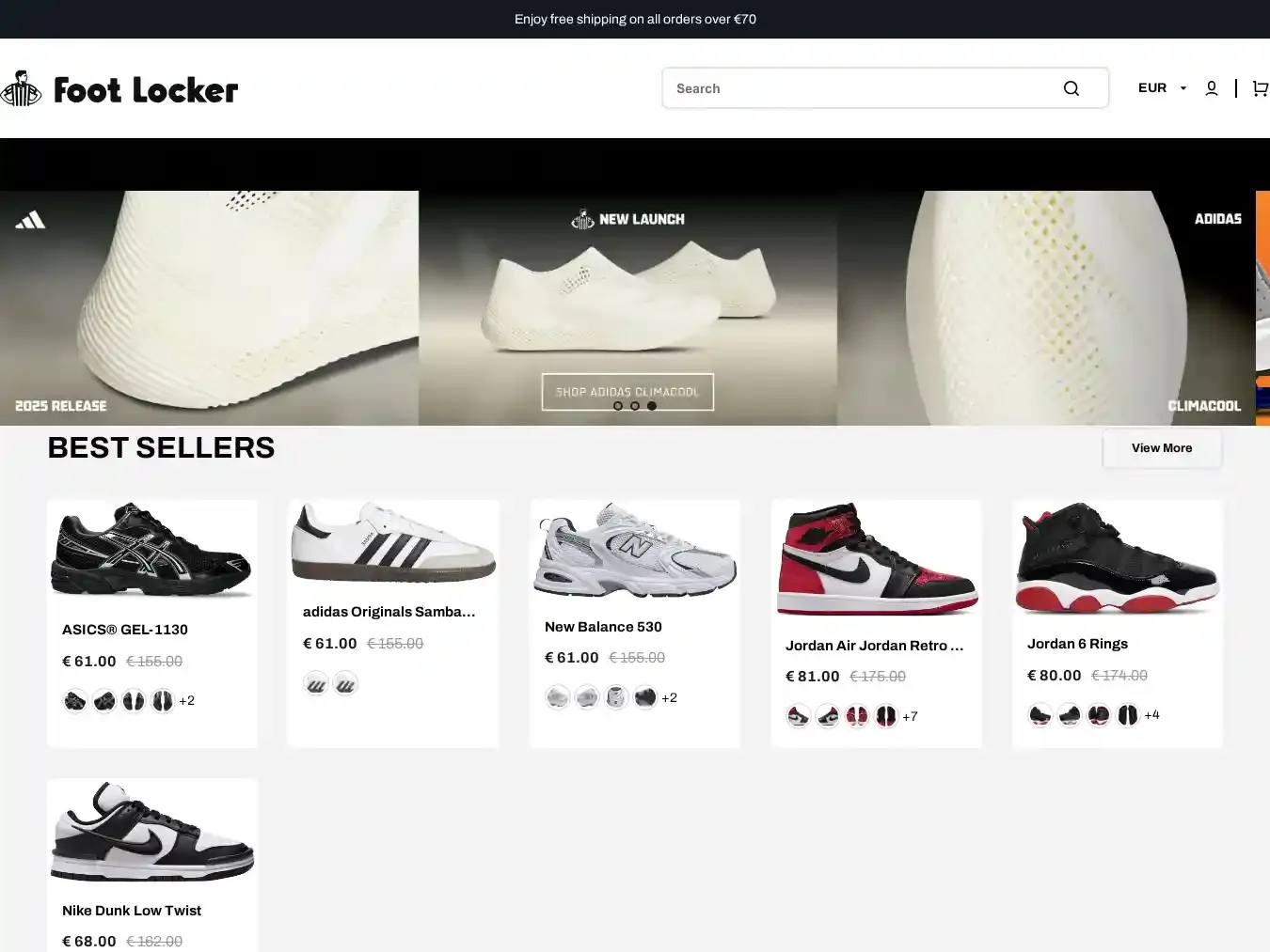 Footslocker.shop Fraudulent Non-Delivery website.