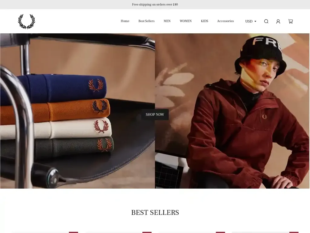 Screenshot of Fredperrystore.com taken on Saturday the 10th of February 2024