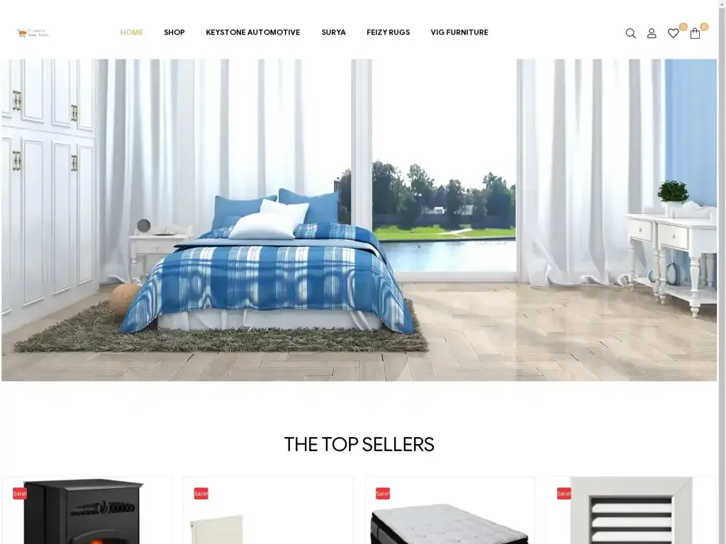 Screenshot of Friendlyhomegoods.com taken on Monday the 10th of June 2024